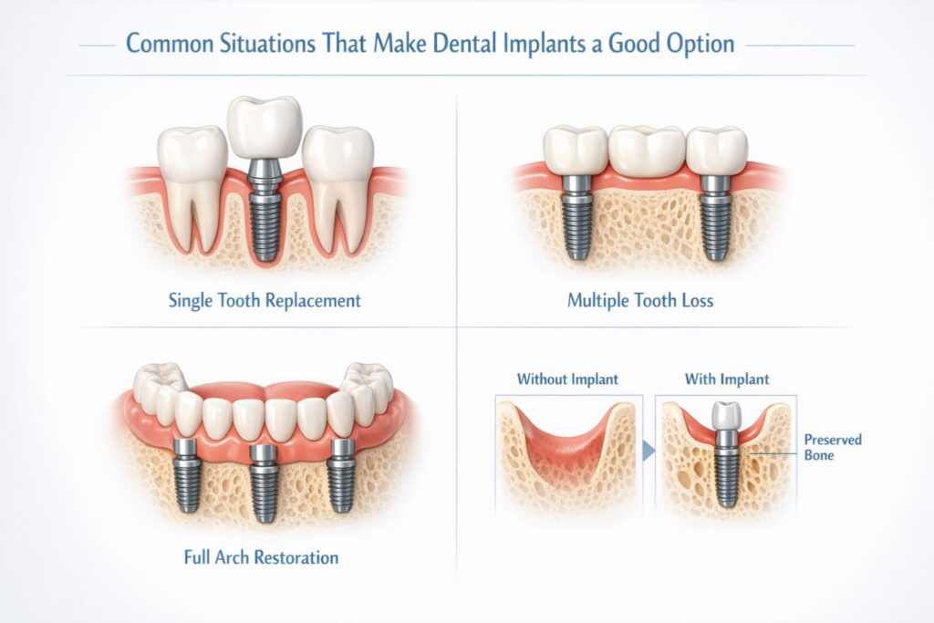 situations that make implants good option
