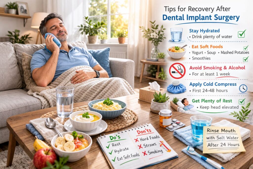 tips for smooth dental implants recovery
